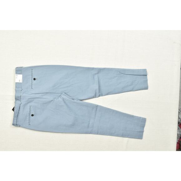 Men's Express 31x30 Light Blue Chino Pleated Skinny Dress Pants Cotton NEW - Picture 3 of 8